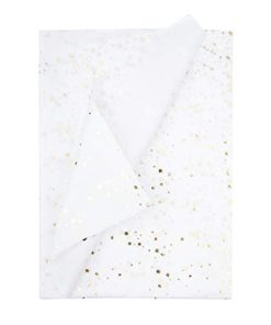 WRAPAHOLIC Gift Wrapping Tissue Paper - 25 Sheets 19.7x27.5 Inch Metallic Gold Star Gift Wrap Paper Bulk for Packing, DIY Crafts