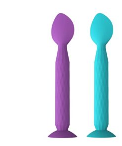 Youngso Diaper Cream Spatula - 2 Pack Diaper Cream Applicator for Butt Paste Diaper Cream, Diaper Spatula, Butt Spatula Baby Essentials (Purple, Blue)