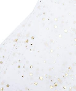 WRAPAHOLIC Gift Wrapping Tissue Paper - 25 Sheets 19.7x27.5 Inch Metallic Gold Star Gift Wrap Paper Bulk for Packing, DIY Crafts