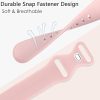 EverAct 8 Pack Bands Compatible with Fitbit Versa 2 / Fitbit Versa/Versa Lite/Versa SE, Soft Waterproof Silicone Sport Strap Replacement Wristbands for Women Men
