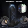 Prostate Massager with Remote & App Control Anal Sex Toy,Anal Plug Vibrator with 9 Thrusting&Vibrating Modes,Anal Butt Stimulator Plug with 3 Motors Adult Sex Toys for Male and Female