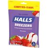 Halls Breezers Creamy Strawberry Throat Drops, Economy Pack, 70 Drops