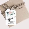 Watch Me Grow, Thank You for Showering Our Baby with Love Tags with String, Pack of 50 Thank You Gift Tags with 10 Meter Jute Twine String