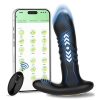 Prostate Massager with Remote & App Control Anal Sex Toy,Anal Plug Vibrator with 9 Thrusting&Vibrating Modes,Anal Butt Stimulator Plug with 3 Motors Adult Sex Toys for Male and Female