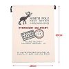 Yookay Christmas Bag Santa Sack Extra Large 27" X 19"with Drawstring for Xmas Gift Presents 2 Pack (Red+White)