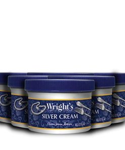 Wright's Silver Cleaner and Polish Cream - 6 Pack - 8 Ounce - Ammonia-Free - Gently Clean and Remove Tarnish without Scratching
