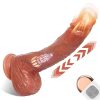 8.6" Thrusting Realistic Dildo Vibrator with Remote Control 5 Vibration & 3 Thrusting Modes, Lifelike Silicone Dildos with Strong Suction Cup, G-Spot Stimulation Fake Penis Adult Sex Toys for Women