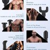 Muscle Massage Gun Deep Tissue Percussion Massager - Handheld Electric Body Massagers Sports Drill for Athletes Pain Relief&Relax, Super Quiet Motor Cordless,20 Speed Level, WattneW2 Silver