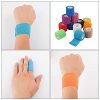 24 Pack Self Adherent Cohesive Wrap Bandages 2 Inches X 5 Yards, First Aid Tape, Elastic Self Adhesive Tape, Athletic, Sports wrap Tape, Bandage Wrap for Sports, Wrist, Ankle (Rainbow Color)