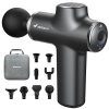 Merach Mini Massage Gun, Powerful Percussion Muscle Massager Gun for Athletes, 8 Massage Heads & Carry Case Included, 9mm Quite Deep Tissue for Back Neck Muscle Relieve