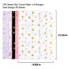 MR FIVE 120 Sheets Metallic Star Tissue Paper Bulk,20" x 28",Tissue Paper for Packaging,6 Colors Gift Wrapping Tissue Paper for Gift Bags,Crafts,Birthday,Baby Shower,Weddings,Holiday Party Decoration