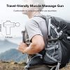 Merach Mini Massage Gun, Powerful Percussion Muscle Massager Gun for Athletes, 8 Massage Heads & Carry Case Included, 9mm Quite Deep Tissue for Back Neck Muscle Relieve