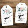 Watch Me Grow, Thank You for Showering Our Baby with Love Tags with String, Pack of 50 Thank You Gift Tags with 10 Meter Jute Twine String