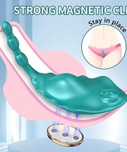 Wearable Clitoral Vibrator Sex Toys for Women, APP Control Invisible Quiet Butterfly Panty Vibrator Sex Stimulator with Magnetic Clip, 9 Powerful Vibrations, Clitoris Anal Stimulation Adult Sex Toys