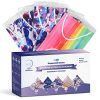 WECARE Disposable Face Mask Individually Wrapped - 50 Pack, Colored Face Masks