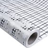 LeZakaa Reversible Christmas Wrapping Paper - Jumbo Roll - Reindeer, Black & White Plaid - 24 inches x 100 Feet (200 sq.ft.)
