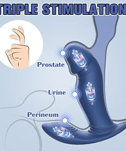Wiggling & Vibrating Anal Vibrator Prostate Massager for Men, APP Control Remote Interaction Anal Plug Butt G Spot Stimulator Unisex Couple Vibrator, Rechargeable Adult Anal Sex Toy for Men Women