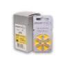 Battery 10, (60ea/pkg) p10 Zinc Air Hearing Aid Batteries (Yellow) Size 10, 2 Pack (60 Batteries).