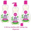 Dapple Baby, Bottle and Dish Soap Dish Liquid Plant Based Hypoallergenic 1 Pump Included, Packaging May Vary, Fragrance Free, 16.9 Fl Oz (Pack of 3)
