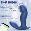 Wiggling & Vibrating Anal Vibrator Prostate Massager for Men, APP Control Remote Interaction Anal Plug Butt G Spot Stimulator Unisex Couple Vibrator, Rechargeable Adult Anal Sex Toy for Men Women