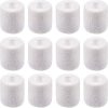 12 Pieces Self Adhesive Bandage Wrap Tape Stretch Self Adherent Cohesive Toe Tape for Sports, Wrist, Ankle, 5 Yards Each (White, 2 Inches)
